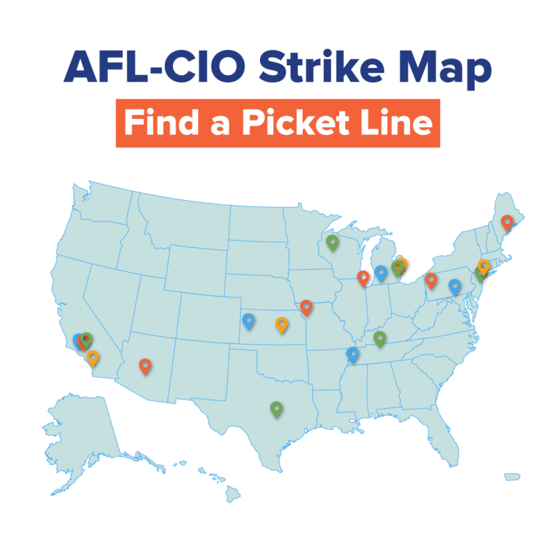 AFL-CIO Strike Map: Find a Picket Line